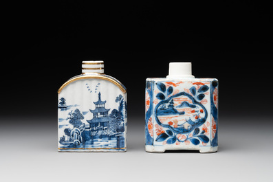 Six Chinese blue, white and famille rose wares, 18/19th C.