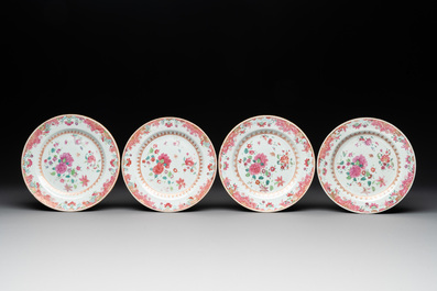 13 Chinese famille rose, verte and iron-red-decorated wares, Kangxi and later