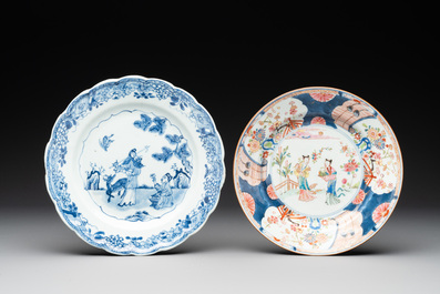 Ten Chinese blue, white, famille rose and Imari-style wares, 18/19th C.