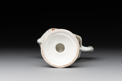 Six Chinese famille rose 'mandarin subject' wares, Qianlong