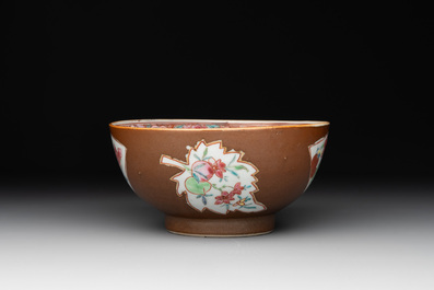 12 Chinese capucin-ground wares, Yongzheng/Qianlong