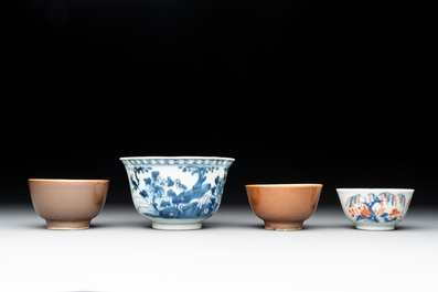 Ten Chinese blue, white, famille rose and Imari-style wares, 18/19th C.