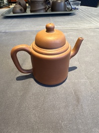 A collection of 20 Chinese Yixing stoneware teapots, 20th C.