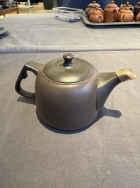 A collection of 20 Chinese Yixing stoneware teapots, 20th C.