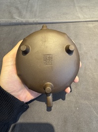A collection of 20 Chinese Yixing stoneware teapots, 20th C.