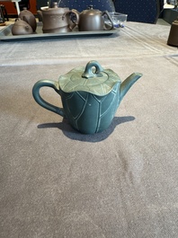 A collection of 20 Chinese Yixing stoneware teapots, 20th C.