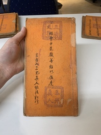 Collection of ten Chinese books about Taoism and an album after Giuseppe Castiglione (郎世寧, 1688-1766): 'One Hundred Horses,' 20th C.