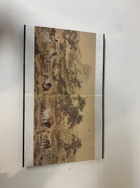 Collection of ten Chinese books about Taoism and an album after Giuseppe Castiglione (郎世寧, 1688-1766): 'One Hundred Horses,' 20th C.