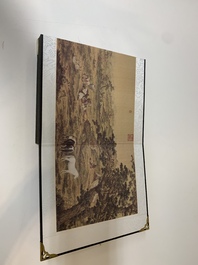 Collection of ten Chinese books about Taoism and an album after Giuseppe Castiglione (郎世寧, 1688-1766): 'One Hundred Horses,' 20th C.