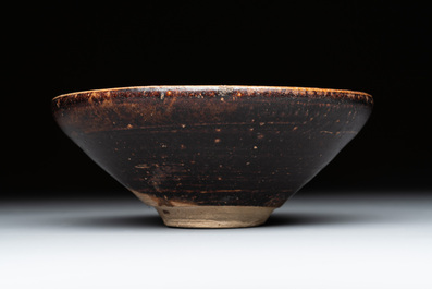 A Chinese Jizhou tortoiseshell-glazed tea bowl, Southern Song