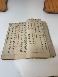 Collection of ten Chinese books about Taoism and an album after Giuseppe Castiglione (郎世寧, 1688-1766): 'One Hundred Horses,' 20th C.