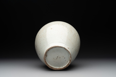 A pale celadon-glazed vase, a jar and a ewer, Asia, 19th C and later