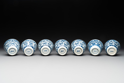 26 Chinese blue and white wares, Wanli/Qianlong