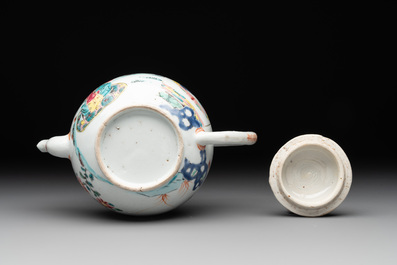 A Chinese famille rose 'Xi Xiang Ji' teapot, Yongzheng