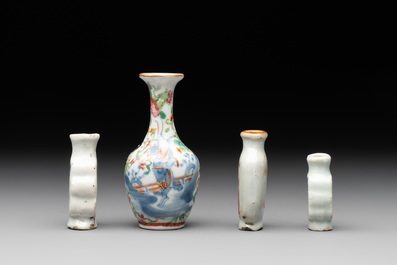 20 Chinese famille rose and blue and white wares, Qianlong and Jingdezhen mark, 19/20th C.
