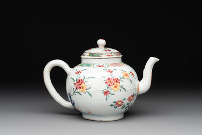 A Chinese famille rose 'Xi Xiang Ji' teapot, Yongzheng