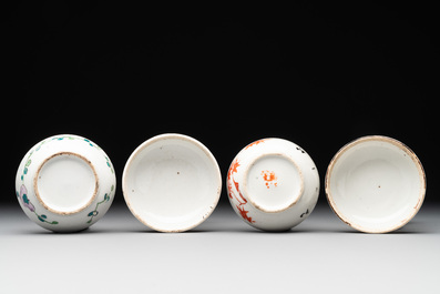 20 Chinese famille rose and blue and white wares, Qianlong and Jingdezhen mark, 19/20th C.