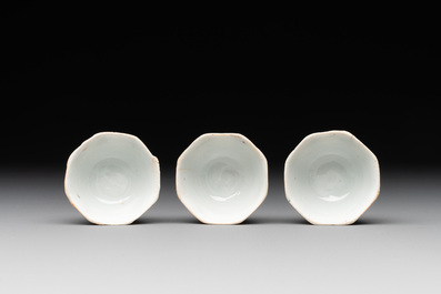 20 Chinese famille rose and blue and white wares, Qianlong and Jingdezhen mark, 19/20th C.