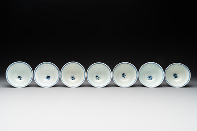 26 Chinese blue and white wares, Wanli/Qianlong