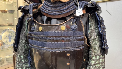 An impressive Japanese samurai armor, Edo period, first half 18th C.