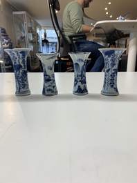 A varied collection of 13 Chinese blue and white wares, Kangxi/Qianlong