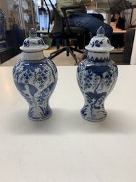 A varied collection of 13 Chinese blue and white wares, Kangxi/Qianlong