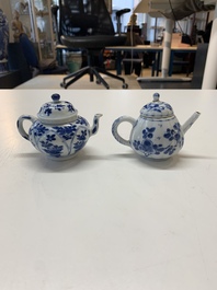 A varied collection of 13 Chinese blue and white wares, Kangxi/Qianlong