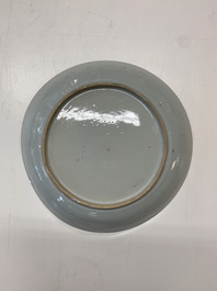 An impressive collection of 25 Chinese blue and white 'landscape' plates, Qianlong