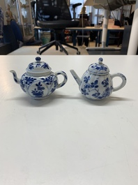 A varied collection of 13 Chinese blue and white wares, Kangxi/Qianlong