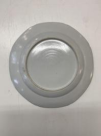 An impressive collection of 25 Chinese blue and white 'landscape' plates, Qianlong