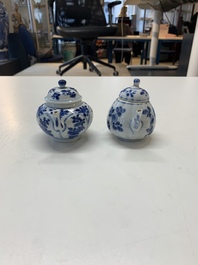 A varied collection of 13 Chinese blue and white wares, Kangxi/Qianlong