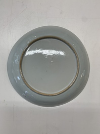 An impressive collection of 25 Chinese blue and white 'landscape' plates, Qianlong