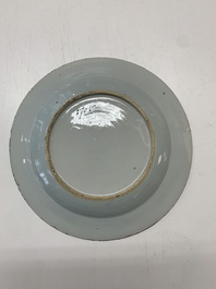 An impressive collection of 25 Chinese blue and white 'landscape' plates, Qianlong
