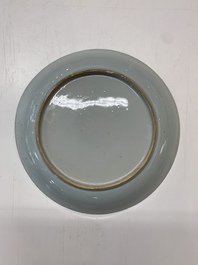 An impressive collection of 25 Chinese blue and white 'landscape' plates, Qianlong