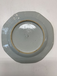 An impressive collection of 25 Chinese blue and white 'landscape' plates, Qianlong