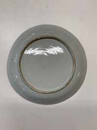 An impressive collection of 25 Chinese blue and white 'landscape' plates, Qianlong