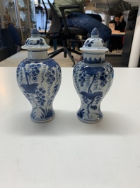 A varied collection of 13 Chinese blue and white wares, Kangxi/Qianlong