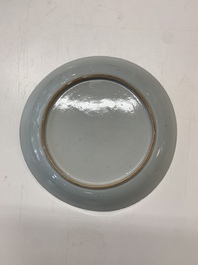 An impressive collection of 25 Chinese blue and white 'landscape' plates, Qianlong