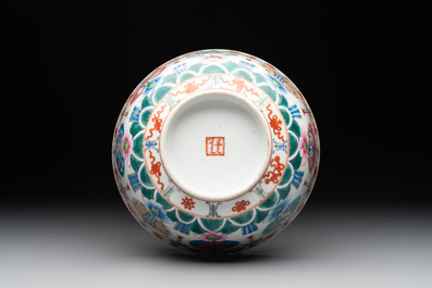 A Chinese famille rose bowl, Baragon Tumed mark, Republic