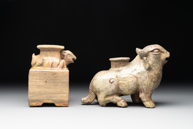A group of four Chinese monochrome porcelain wares, Qing and later