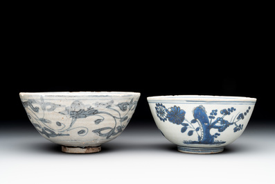 12 Chinese blue and white wares, Ming