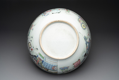 A fine Chinese famille rose 'Xi Xiang Ji' punch bowl, Yongzheng