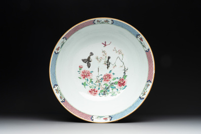 A fine Chinese famille rose 'Xi Xiang Ji' punch bowl, Yongzheng