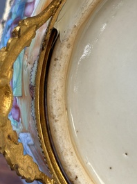 Two Chinese Canton famille rose gilt-bronze-mounted bowls, 19th C.