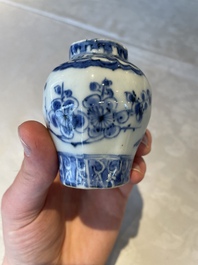 Four Chinese blue and white vases, Transitional period