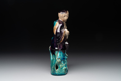 A Chinese Fahua group of Hehe Erxian, 17/18th C.