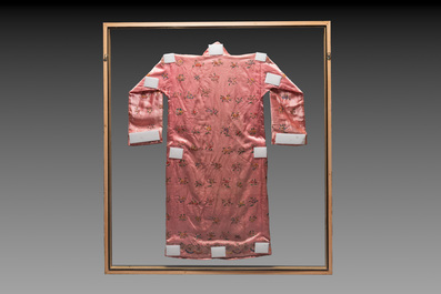 Two embroidered silk and cotton robes for the Straits or Peranakan market, Southeast Asia, 20th C.