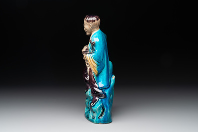 A Chinese Fahua group of Hehe Erxian, 17/18th C.