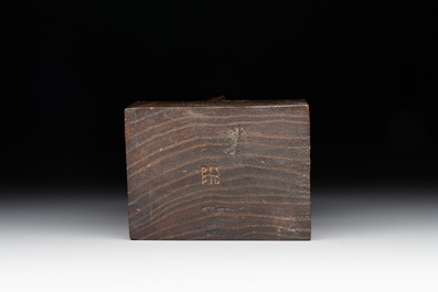 Zakopane School: wooden carving of a fox, marked on the base, Poland, late 19th/early 20th C.
