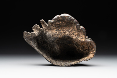A Chinese bronze Budai, 17th C.
